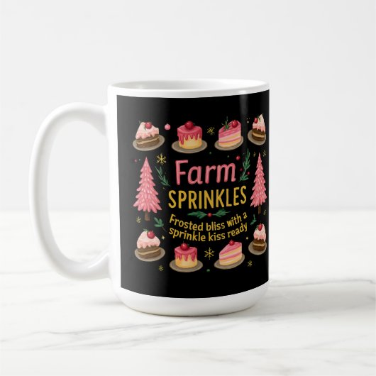Boerderij Fresh Sprinkles Bliss met een kus Christ Koffiemok (Links)