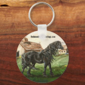 Boerderij Friesian Sleutelhanger (Voorkant)