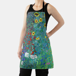Boerderij Garden met zonnebloemen, Gustav Klimt Schort