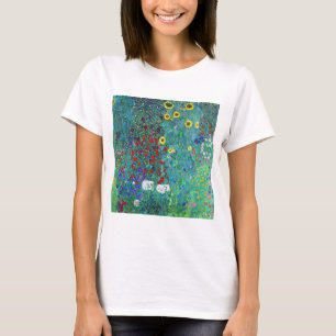 Boerderij Garden met zonnebloemen, Gustav Klimt T-shirt