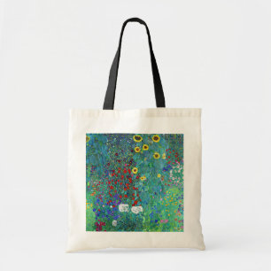 Boerderij Garden met zonnebloemen, Gustav Klimt Tote Bag
