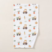 Boerderij Garden Waterverf Fun Pattern Bad Handdoek (Handdoek)