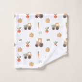 Boerderij Garden Waterverf Fun Pattern Bad Handdoek (Wasdoekje)