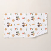 Boerderij Garden Waterverf Fun Pattern Bad Handdoek (Handdoek)