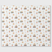 Boerderij Garden Waterverf Fun Pattern Cadeaupapier (Vlak)