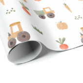 Boerderij Garden Waterverf Fun Pattern Cadeaupapier (Rol Hoek)