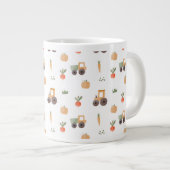 Boerderij Garden Waterverf Fun Pattern Extra Grote Beker (Voorkant rechts)