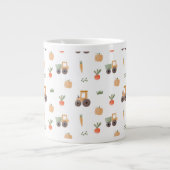 Boerderij Garden Waterverf Fun Pattern Extra Grote Beker (Voorkant)