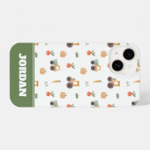 Boerderij Garden Waterverf Fun Pattern iPhone Hoesje (Achterkant horizontaal)