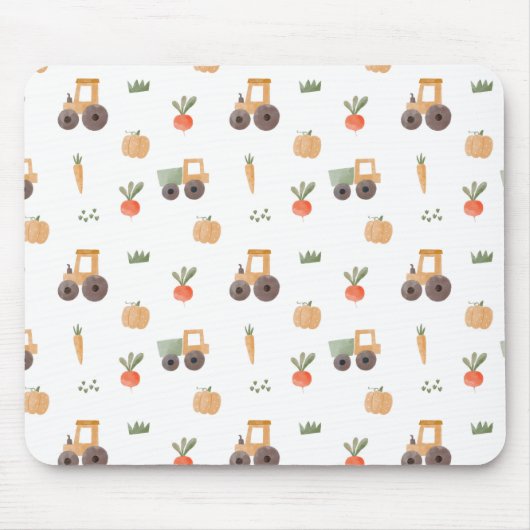 Boerderij Garden Waterverf Fun Pattern Muismat (Voorkant)