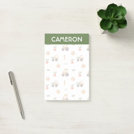 Boerderij Garden Waterverf Fun Pattern Post-it® Notes (Kantoor)