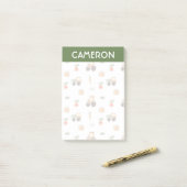 Boerderij Garden Waterverf Fun Pattern Post-it® Notes (Op bureau)