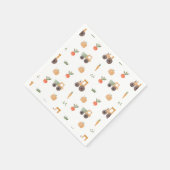 Boerderij Garden Waterverf Fun Pattern Servet (Hoek)