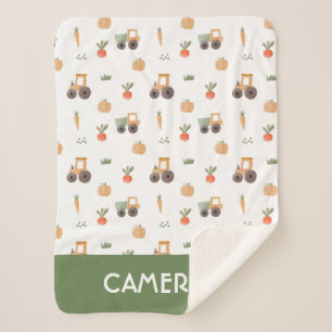 Boerderij Garden Waterverf Fun Pattern Sherpa Deken