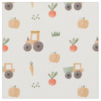 Boerderij Garden Waterverf Fun Pattern Stof