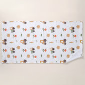 Boerderij Garden Waterverf Fun Pattern Strandlaken (Voorkant)