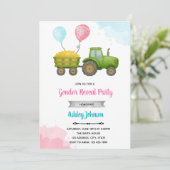 Boerderij genderonthullende uitnodiging (Staand voorkant)