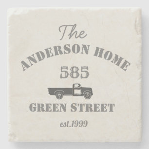 Boerderij gepersonaliseerd stenen onderzetter