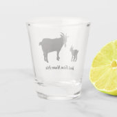 Boerderij gepersonaliseerde Pygmy Goat Shot Glas (Achterkant)