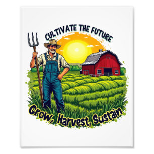 Boerderij Gift Farming Lover Future Farmer Foto Afdruk