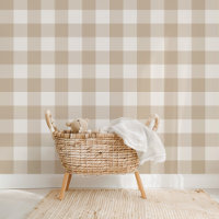 Boerderij Gingham Khaki Tan