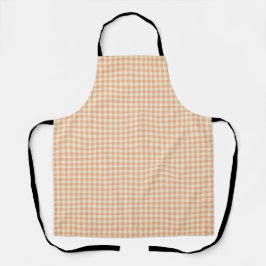 boerderij Gingham, Perzik & Beige Schort