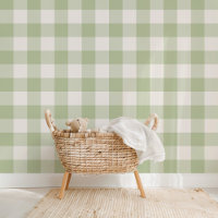 Boerderij Gingham Sage Green