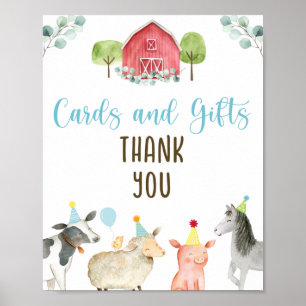 Boerderij Greenery Kaarten & Gifts Birthday Sign Poster