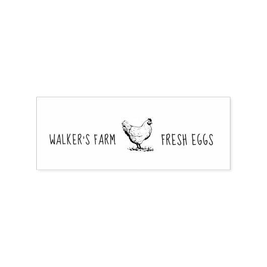 Boerderij Hen Horizontale Ei Karton Stempel (Afrduk)
