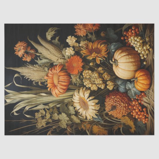 Boerderij Herfst herfst pompoen decoupage Tissuepapier (Voorkant)