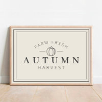 Boerderij herfst Poster Herfst