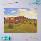 Boerderij - herfstwitpapier voor ontkoppeling van  tissuepapier (Craft)