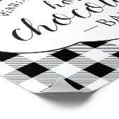 boerderij hete chocolade bar bord poster (Hoek)