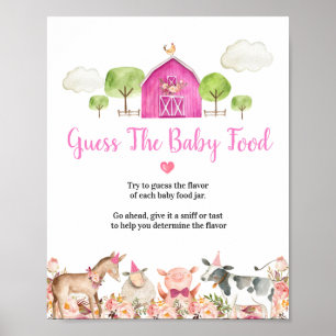 Boerderij House Animals Barnyard Raad Baby Poster