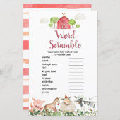 Boerderij House Animals Barnyard Scramble (Voorkant / Achterkant)