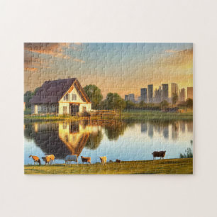 Boerderij House Animals De dagelijkse puzzel Recen Legpuzzel