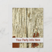 Boerderij hout vervaagd afbladderende verf shabby kaart (Voorkant / Achterkant)