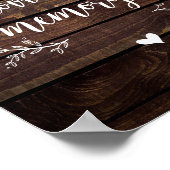 Boerderij Houten herinnering, herdenking Poster (Hoek)