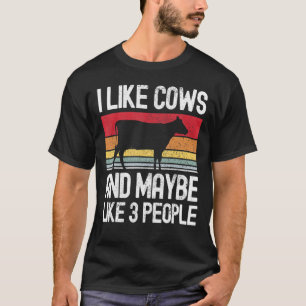 Boerderij ik hou van Koeien en misschien als 3 men T-shirt