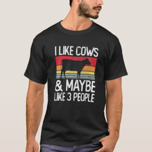 Boerderij Ik Hou Van Koeien En Misschien Hou Ik Va T-shirt