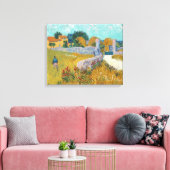 Boerderij in de Provence | Vincent van Gogh Canvas Afdruk (Insitu (Woonkamer))