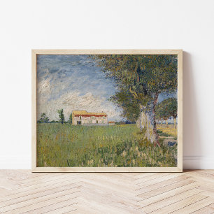 Boerderij in een tarweveld   Vincent van Gogh Poster