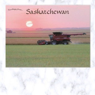 Boerderij in Indiaas Hoofd Saskatchewan Nederland Briefkaart