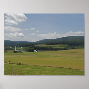 Boerderij in landelijk Pennsylvania Poster