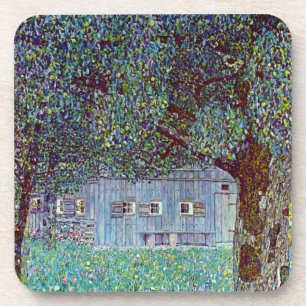 Boerderij in Opper-Oostenrijk door Gustav Klimt Bier Onderzetter