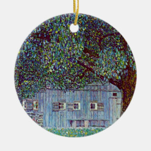 Boerderij in Opper-Oostenrijk door Gustav Klimt Keramisch Ornament