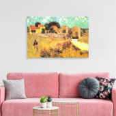 Boerderij in Provence van Vincent van Gogh Canvas Afdruk (Insitu (Woonkamer))
