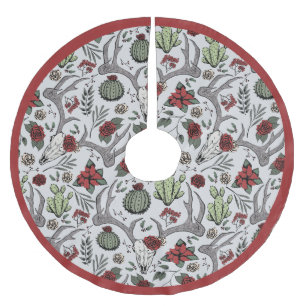 Boerderij Kerst Bloemen Herten Schedel Antlers Kerstboom Rok