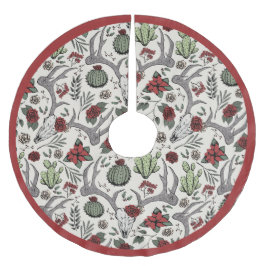 Boerderij Kerst Bloemen Herten Schedel Antlers Kerstboom Rok