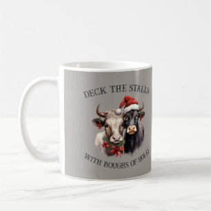 Boerderij Kerst Koeien Landelijk Rustiek Koffiemok